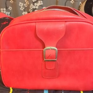 Red Leather Men's Bag
